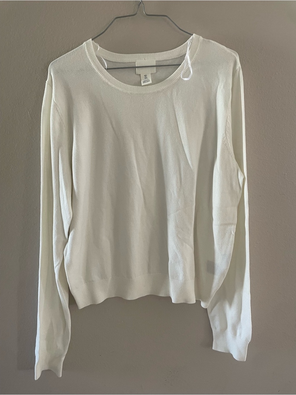 H&M Women's Scoop Neck Sweater - White